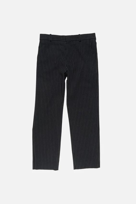 Pinstripe suit trousers