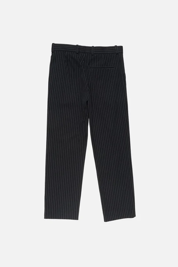 Pinstripe suit trousers