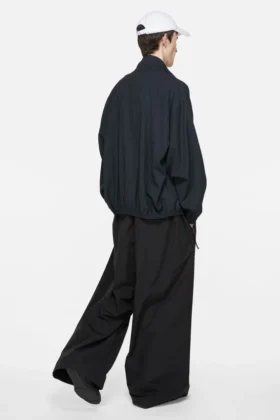 Pinstripe zip jacket