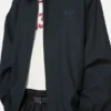 Pinstripe zip jacket