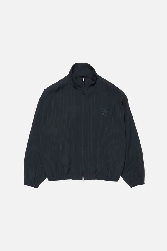 Pinstripe zip jacket