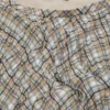 Pleated check skirt