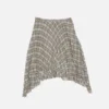 Pleated check skirt