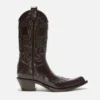 Pointy leather cowboy boot
