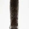 Pointy leather cowboy boot