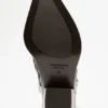 Pointy leather cowboy boot