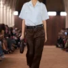 Poplin button-up shirt