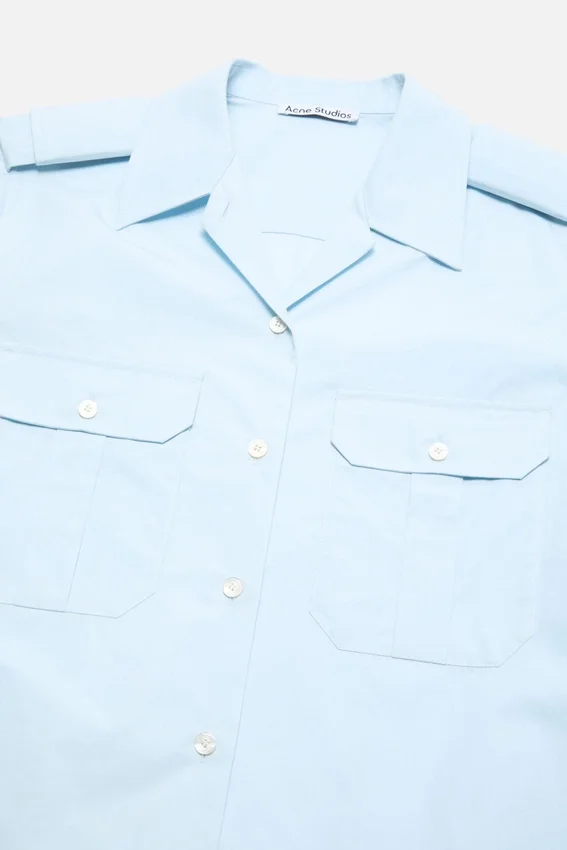 Poplin button-up shirt