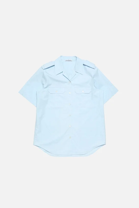 Poplin button-up shirt