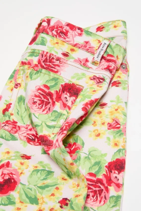 Printed casual trousers
