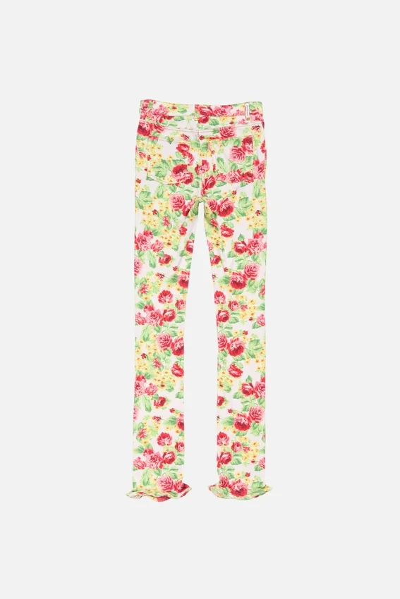 Printed casual trousers
