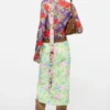 Printed midi dress