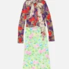 Printed midi dress