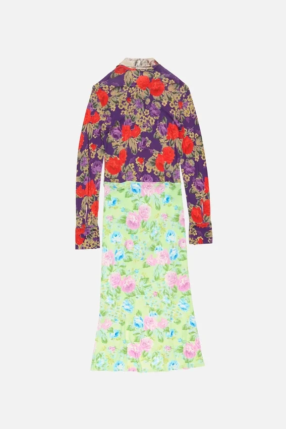Printed midi dress