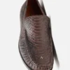 Printed python loafers