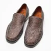 Printed python loafers