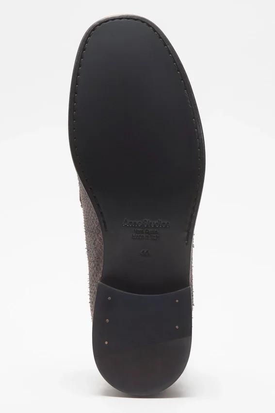 Printed python loafers