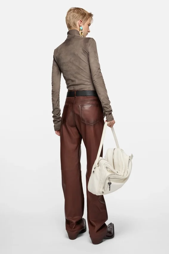 Printed turtleneck