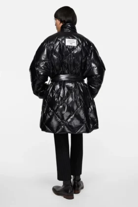 Quilted down jacket
