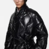 Quilted down jacket