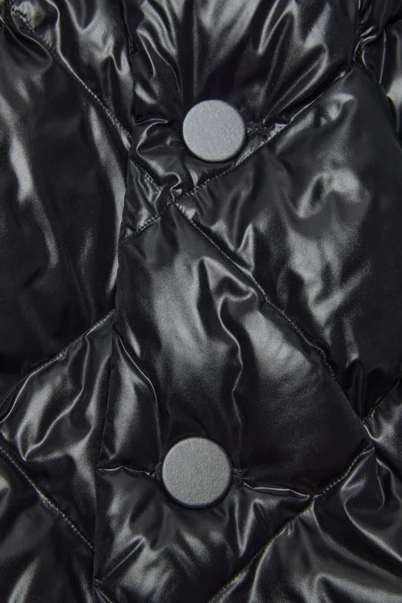 Quilted down jacket