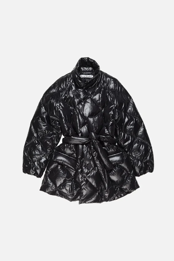 Quilted down jacket