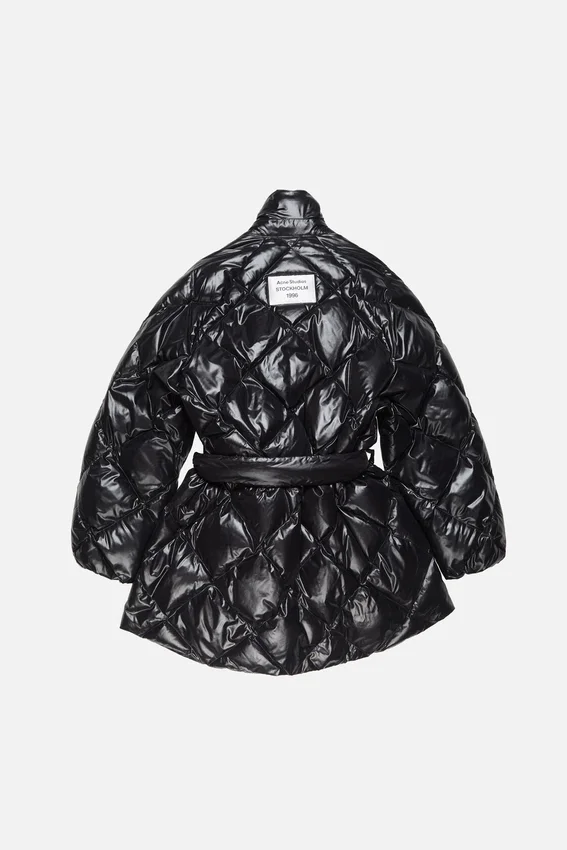 Quilted down jacket