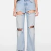 Regular fit distressed jeans - 2010F