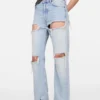 Regular fit distressed jeans - 2010F