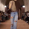Regular fit distressed jeans - 2010F