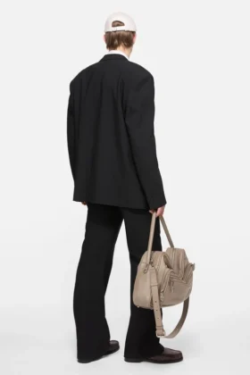 Relaxed fit suit jacket
