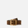 Reversible leather belt