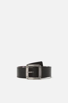 Reversible leather belt