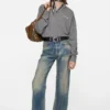 Reversible leather belt