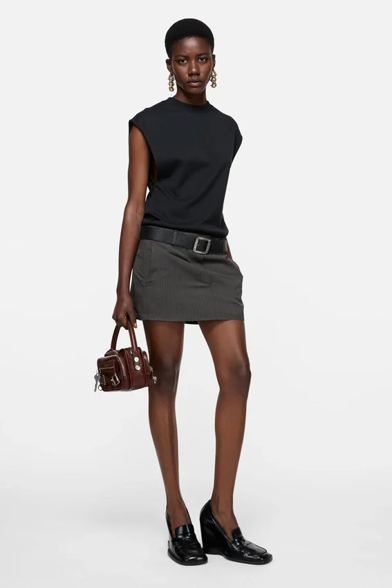 Reversible leather belt