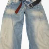 Reversible leather belt