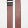 Reversible leather belt