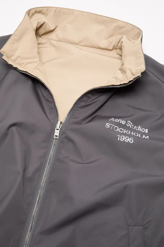 Reversible logo jacket