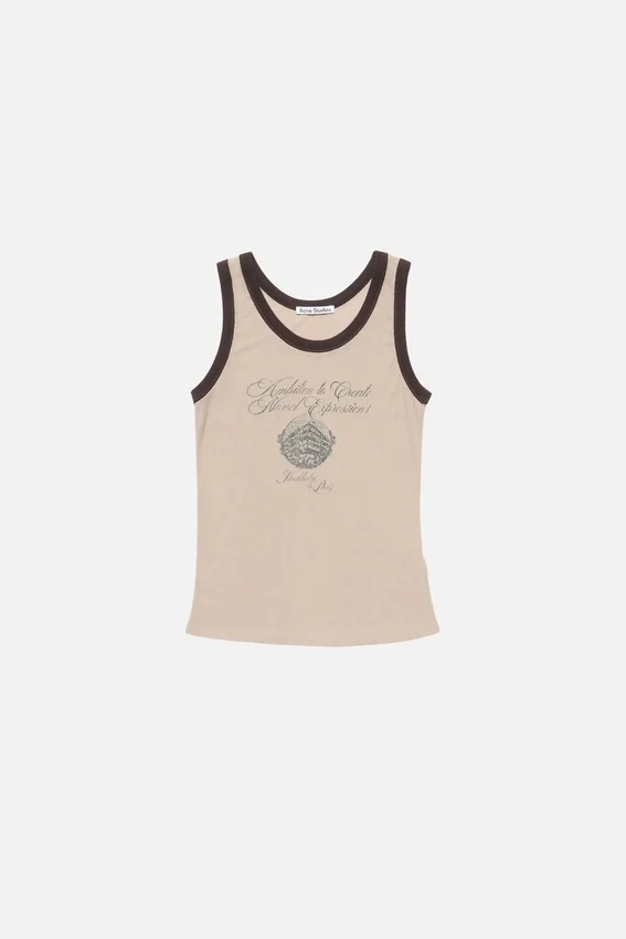 Ribbed tank top