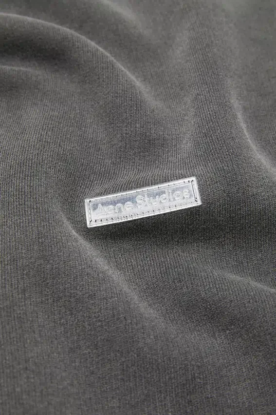 Rubber logo fleece sweatshirt