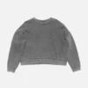 Rubber logo fleece sweatshirt