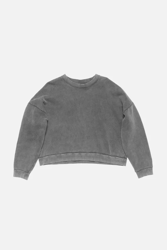 Rubber logo fleece sweatshirt