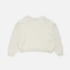 Rubber logo fleece sweatshirt