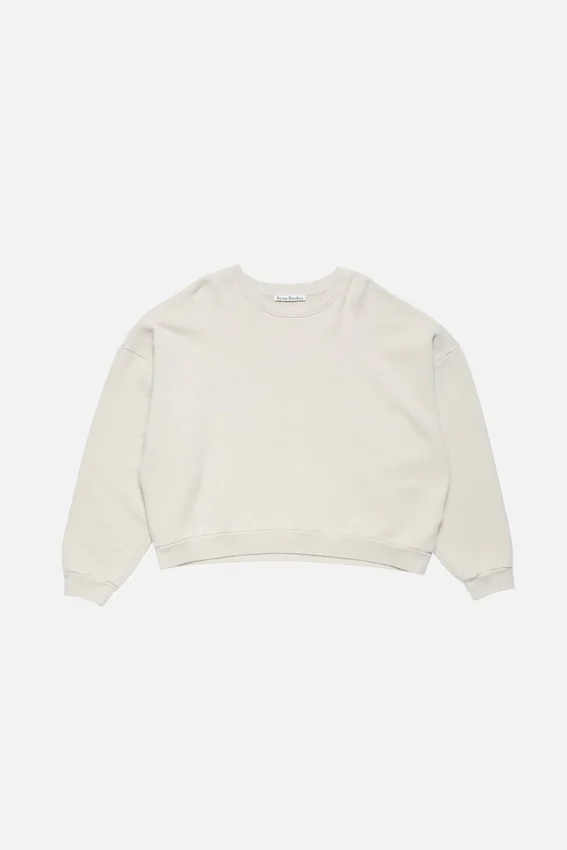 Rubber logo fleece sweatshirt