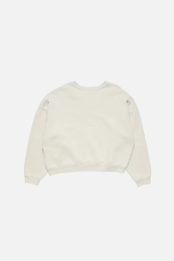 Rubber logo fleece sweatshirt
