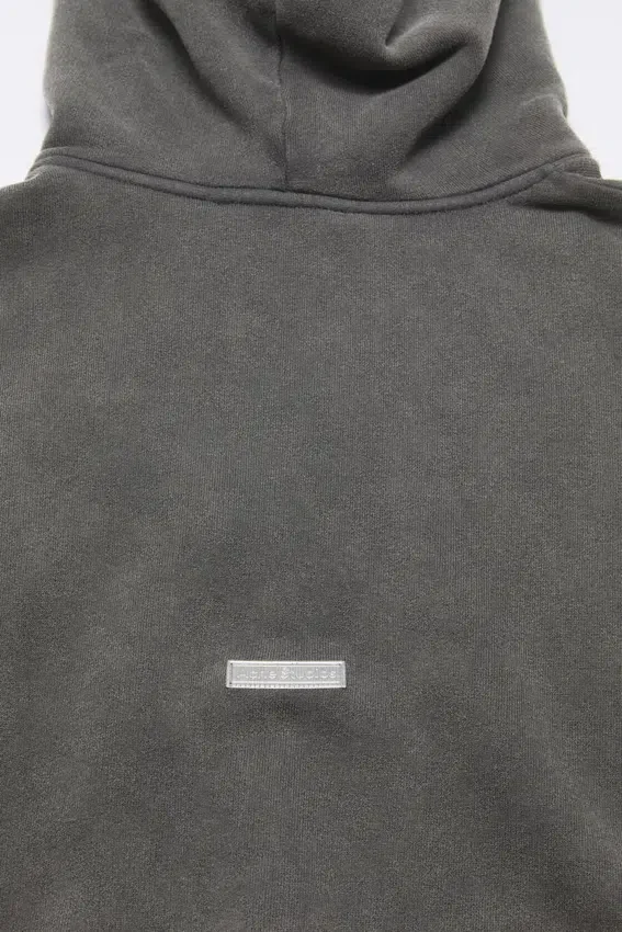 Rubber stamp logo hoodie