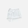 Ruffled satin skirt