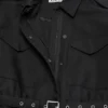 Satin blouson jacket