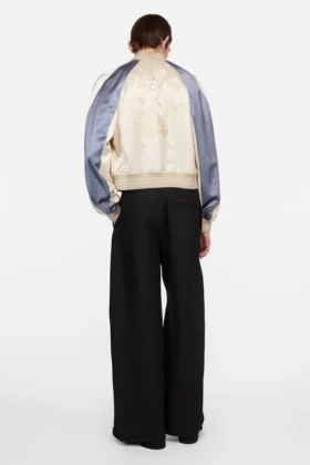 Satin bomber jacket