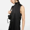 Satin Dress with scarf